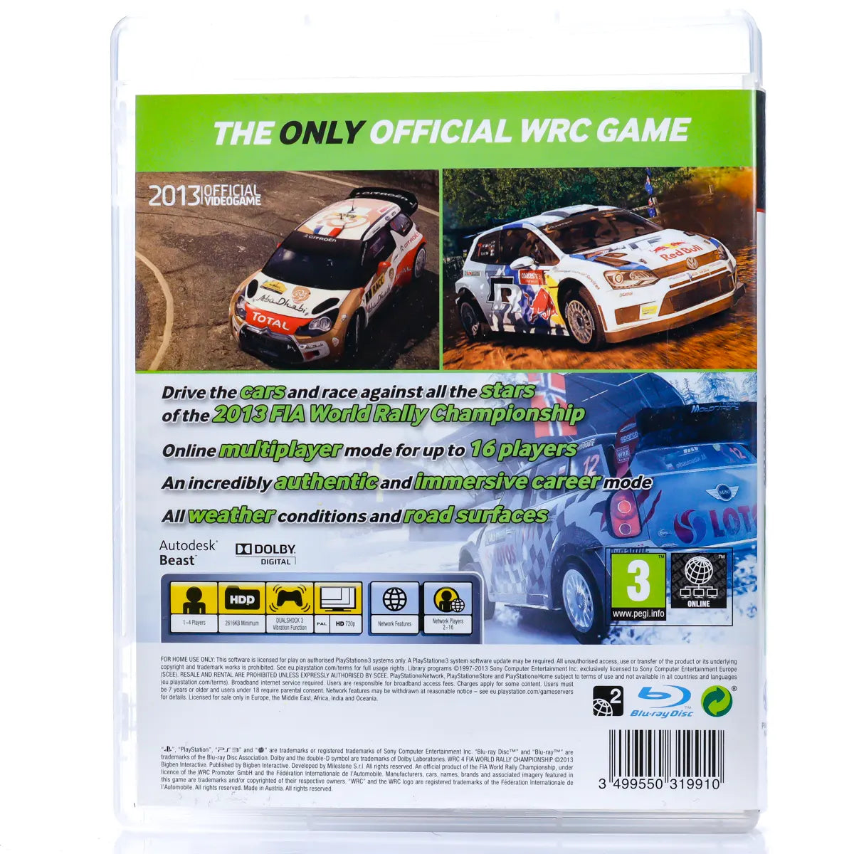 WRC 4: FIA World Rally Championship - PS3 spill - Retrospillkongen