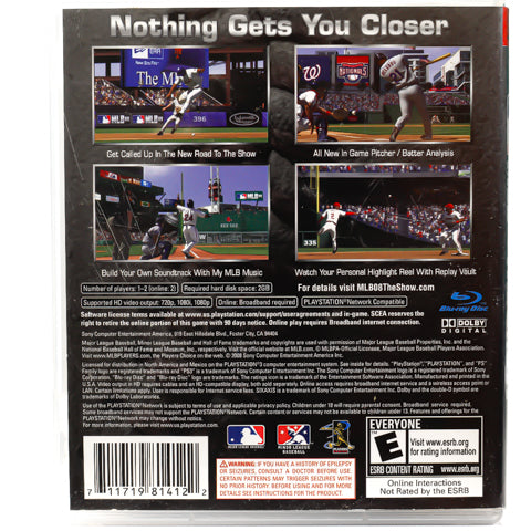 MLB 08: The Show (NTSC, Regionsfri) - PS3 spill - Retrospillkongen