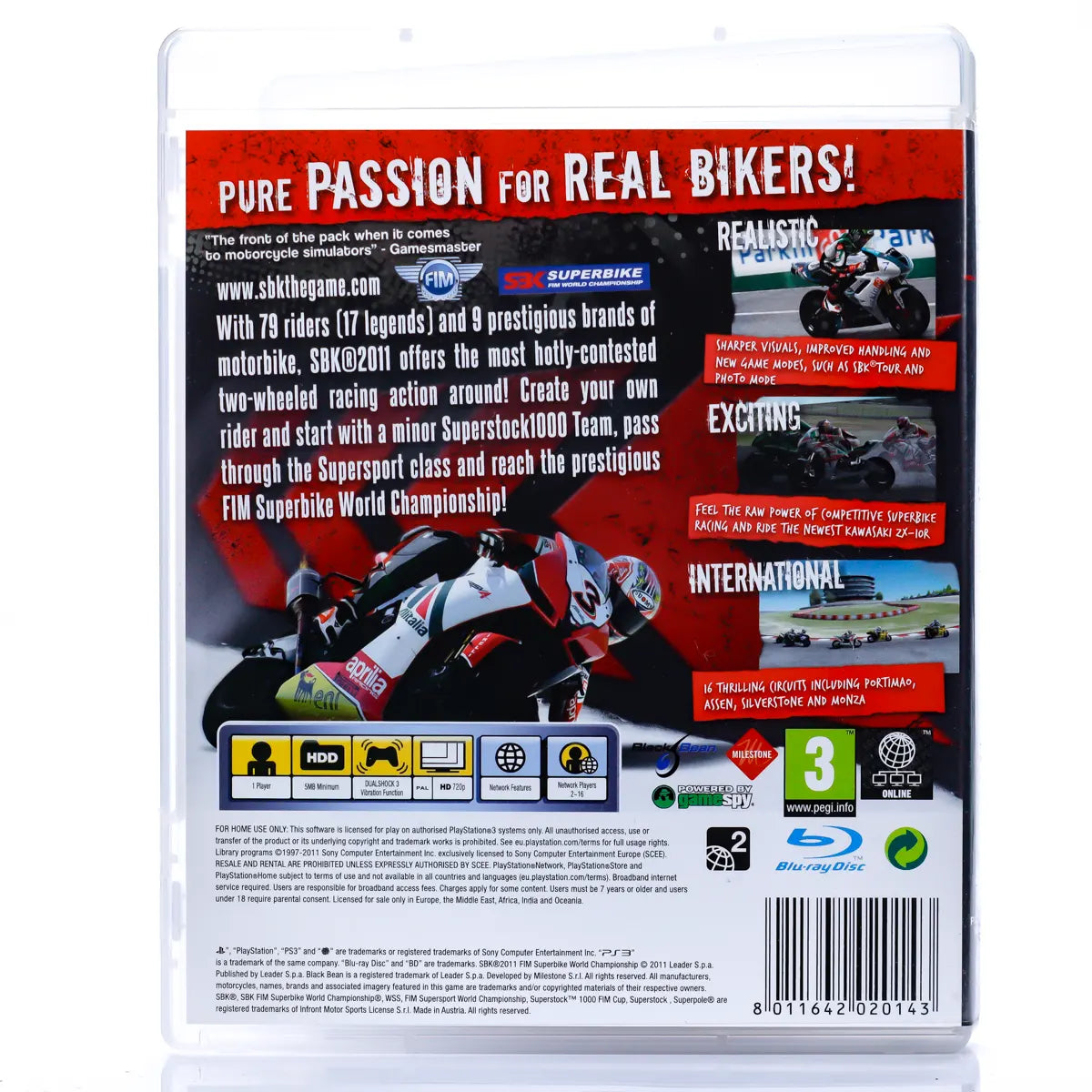 SBK 2011: FIM Superbike World Championship - PS3 spill - Retrospillkongen