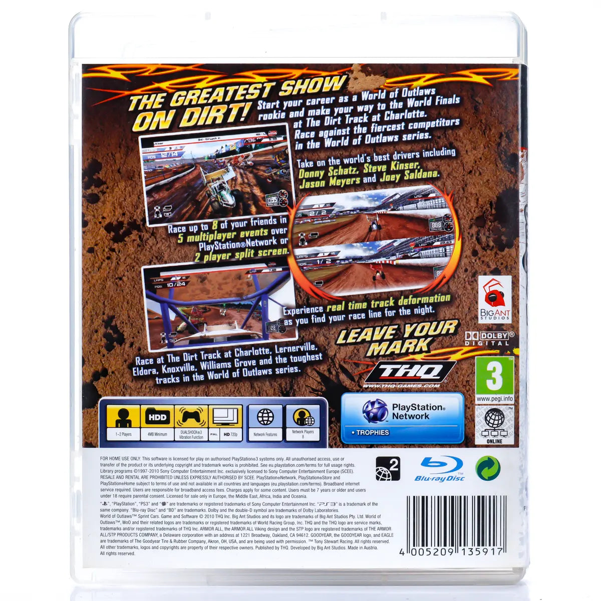 World of Outlaws: Sprint Cars - PS3 spill - Retrospillkongen