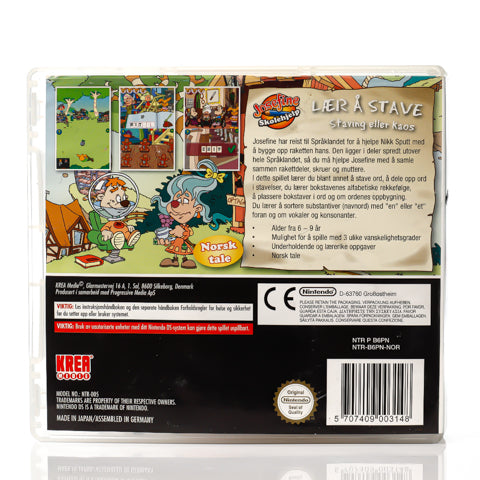 Josefine Skolehjelp: Lær å stave - Staving eller kaos - Nintendo DS spill - Retrospillkongen
