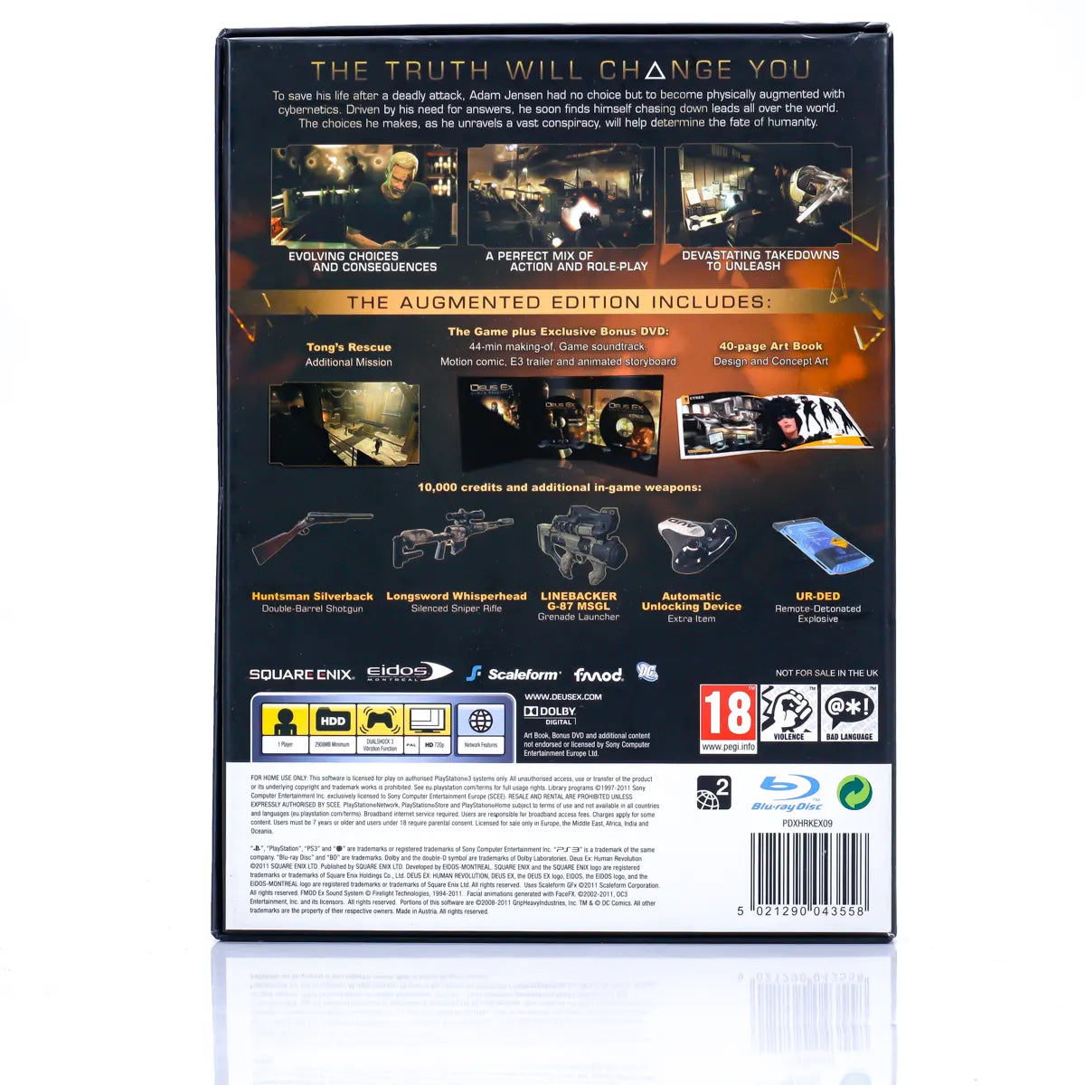 Deus Ex: Human Revolution (Augmented Edition) - PS3 spill - Retrospillkongen