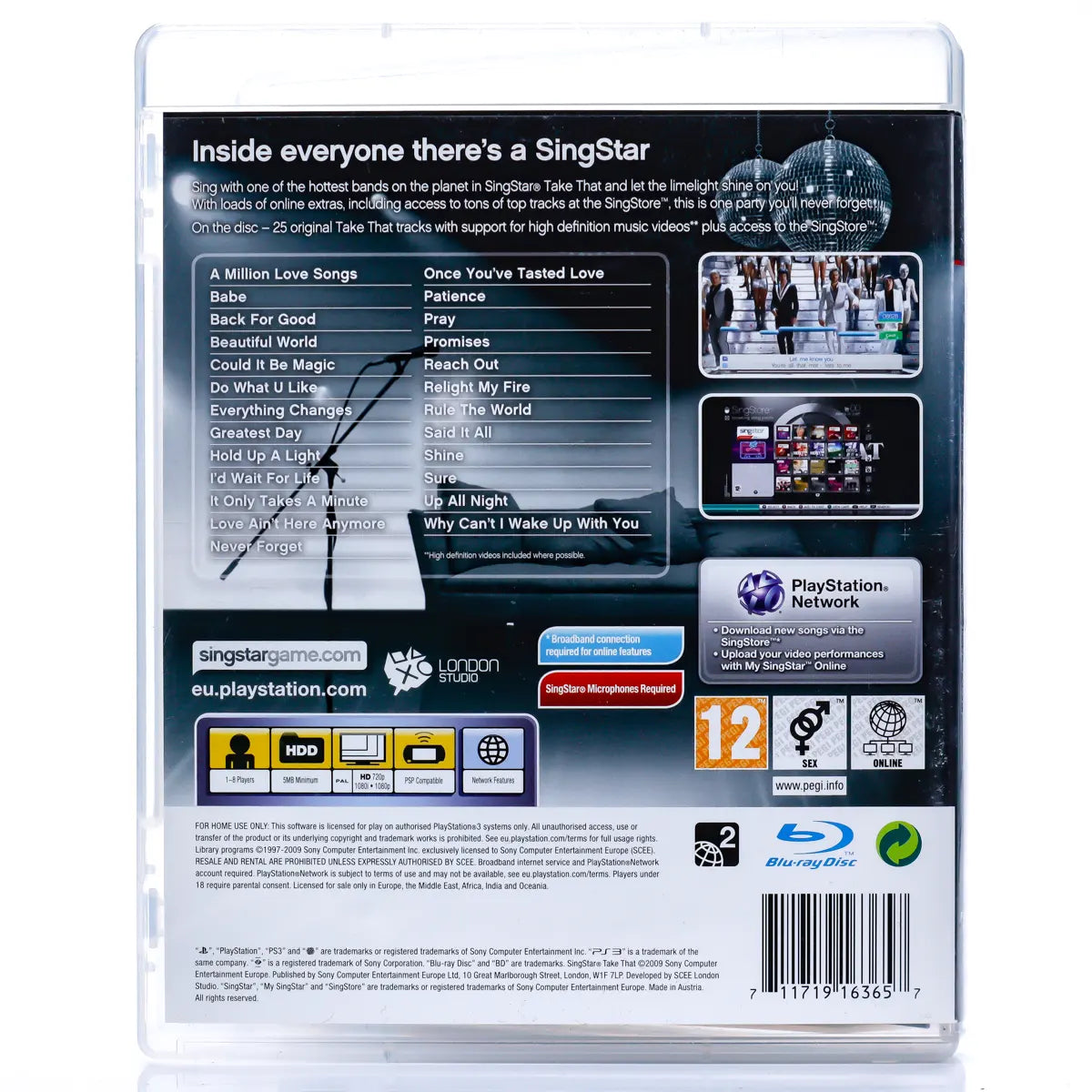 SingStar: Take That - PS3 spill - Retrospillkongen