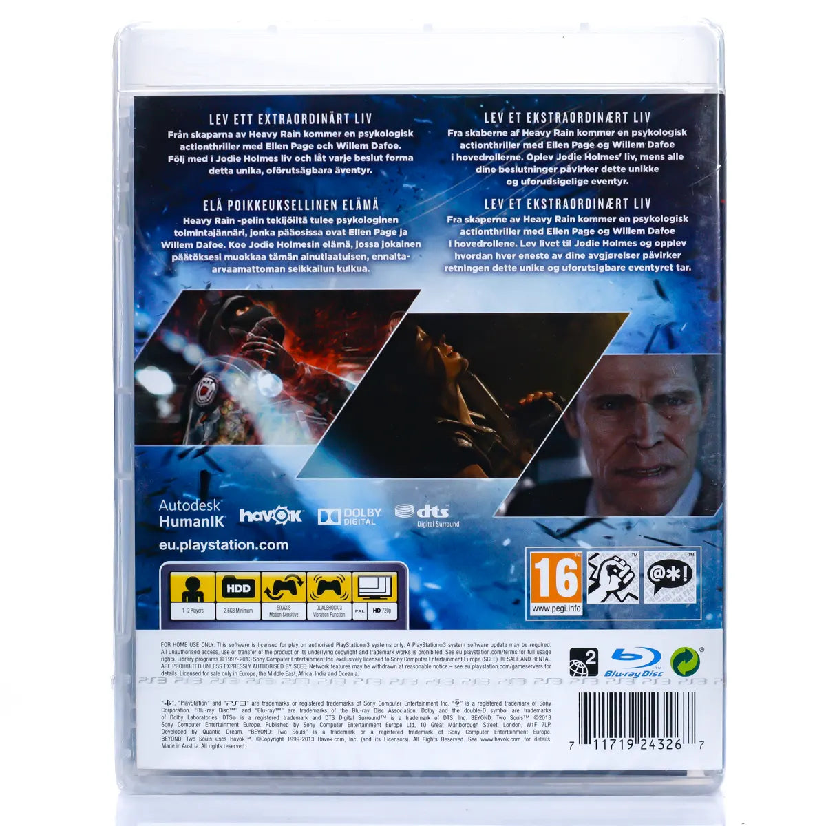 Beyond: Two Souls - PS3 spill (Forseglet) - Retrospillkongen