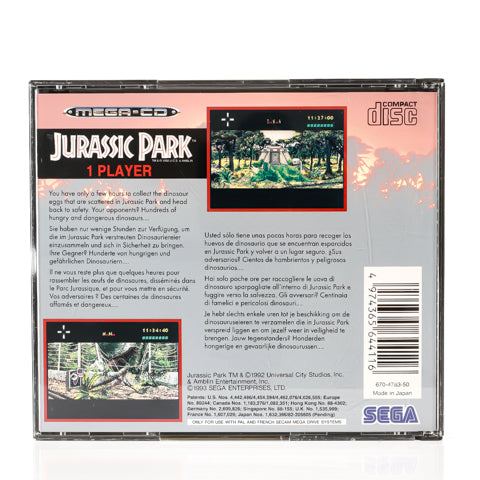 Jurassic Park - SEGA Mega-CD spill - Retrospillkongen
