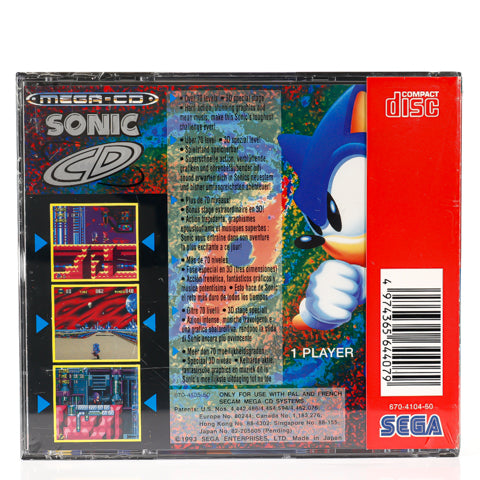 Sonic CD - SEGA Mega-CD spill (Forseglet) - Retrospillkongen