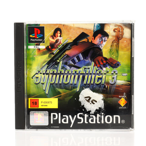Syphon Filter 3 - PS1 spill - Retrospillkongen