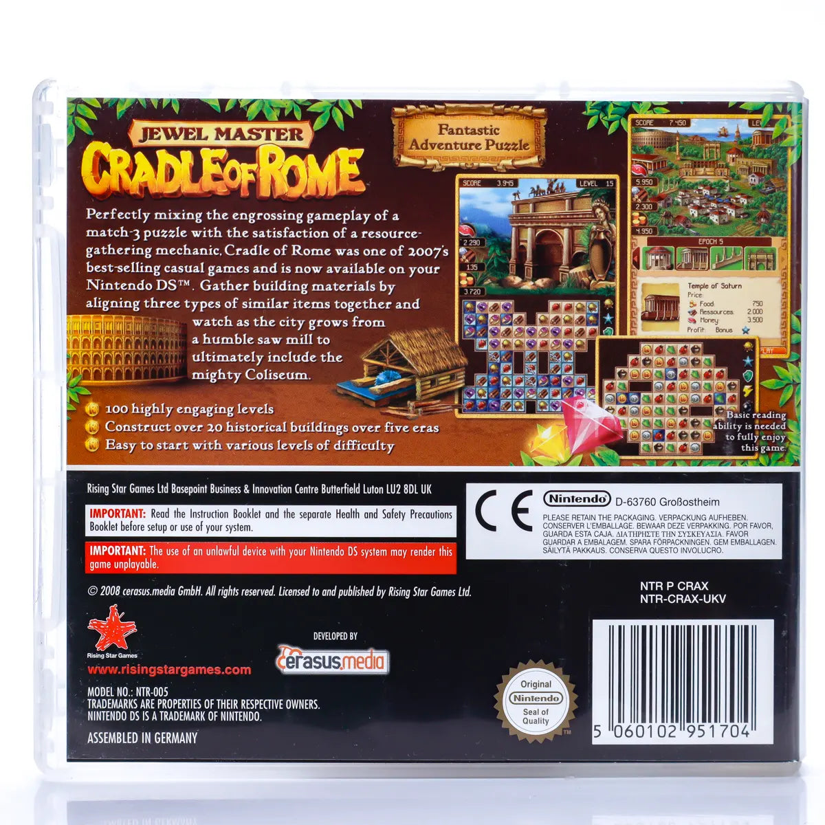 Jewel Master: Cradle of Rome - Nintendo DS spill - Retrospillkongen