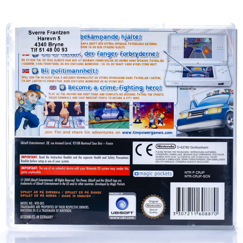 Tim Power Policeman - Nintendo DS spill