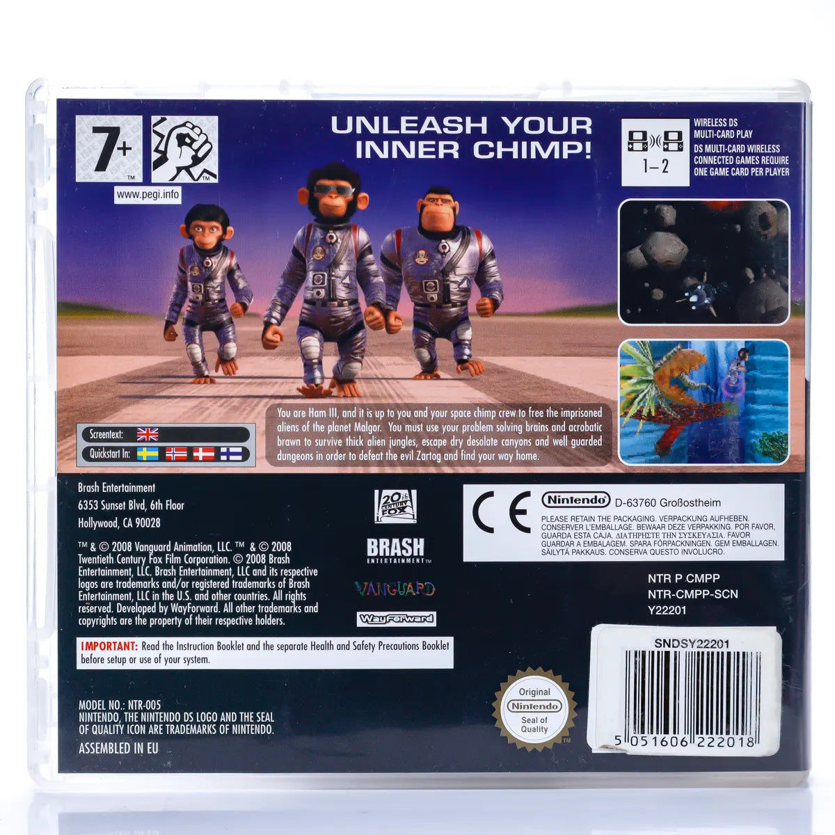 Space Chimps - Nintendo DS spill - Retrospillkongen