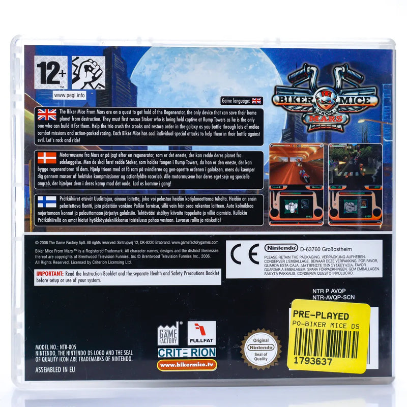 Biker Mice from Mars - Nintendo DS spill