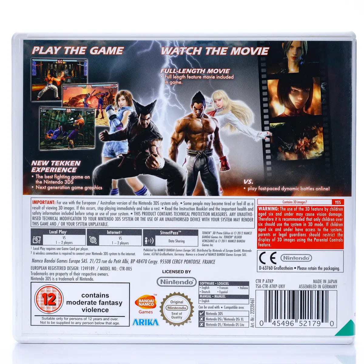 Tekken 3D Prime Edition - Nintendo 3DS Spill - Retrospillkongen