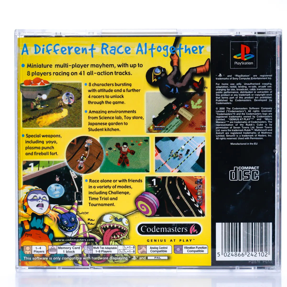 Micro Maniacs - PS1 spill - Retrospillkongen