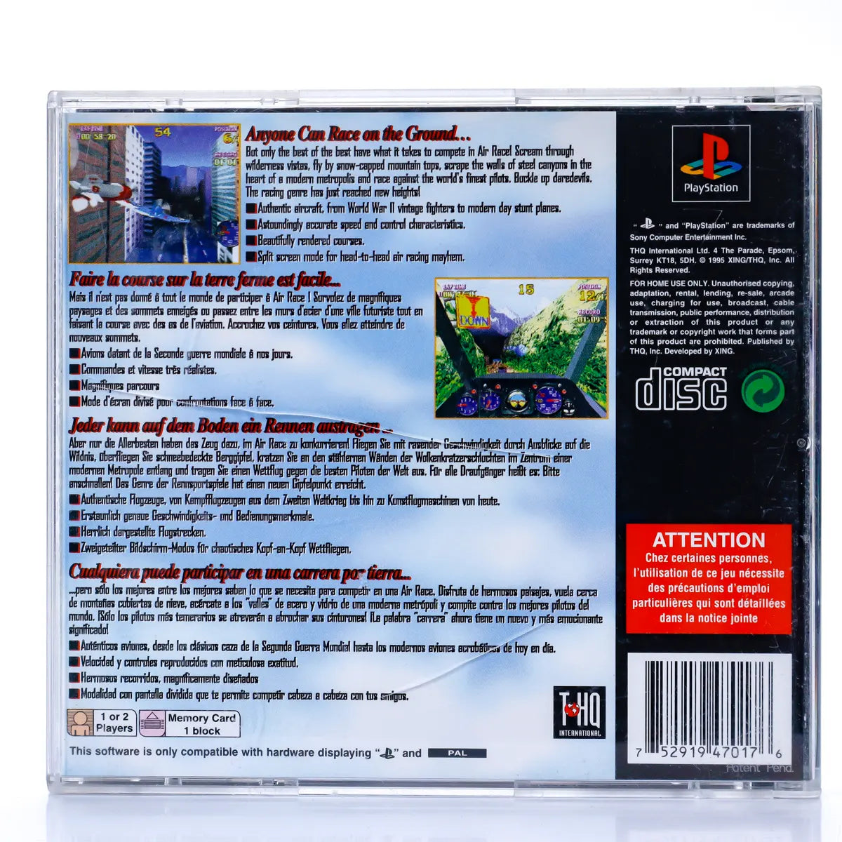 Air Race - PS1 Spill - Retrospillkongen