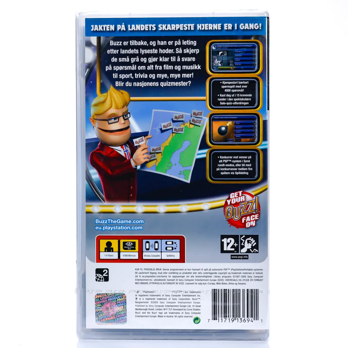 Buzz! Norgesmester - PSP Spill (Forseglet) - Retrospillkongen