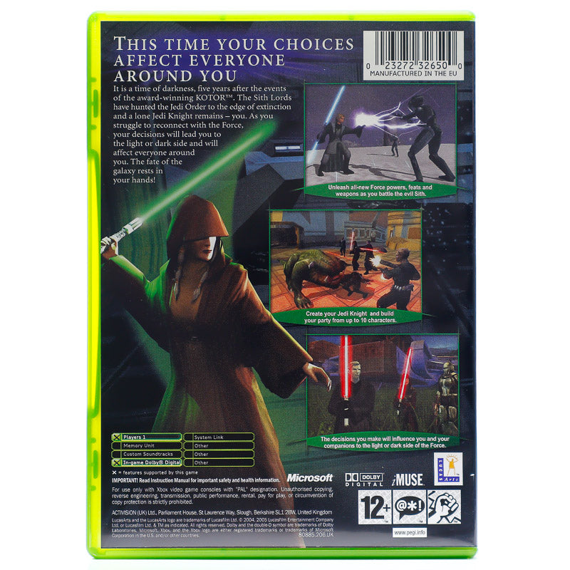 Star Wars: Knights of the Old Republic II - Microsoft Xbox spill - Retrospillkongen