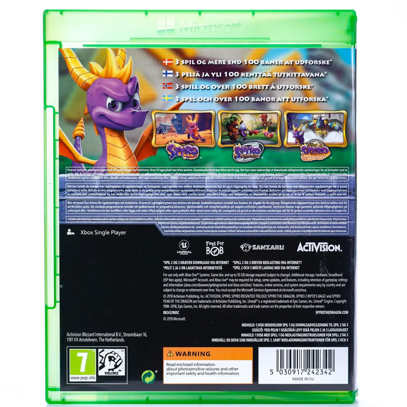 Spyro: Reignited Trilogy - Xbox One Spill