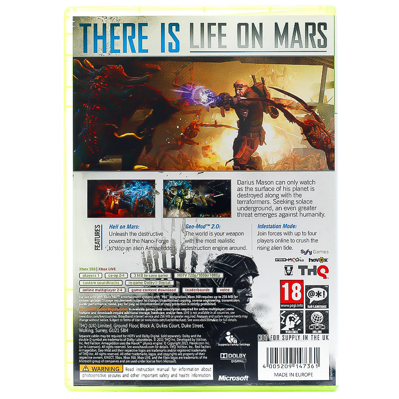 Red Faction: Armageddon - Xbox 360 spill - Retrospillkongen