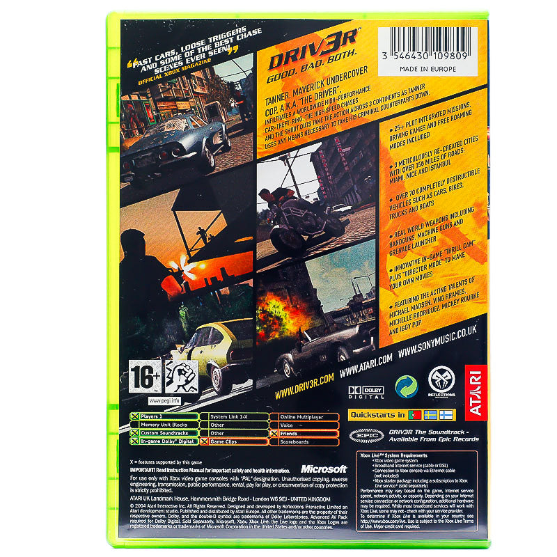 Driv3r - Microsoft Xbox spill - Retrospillkongen
