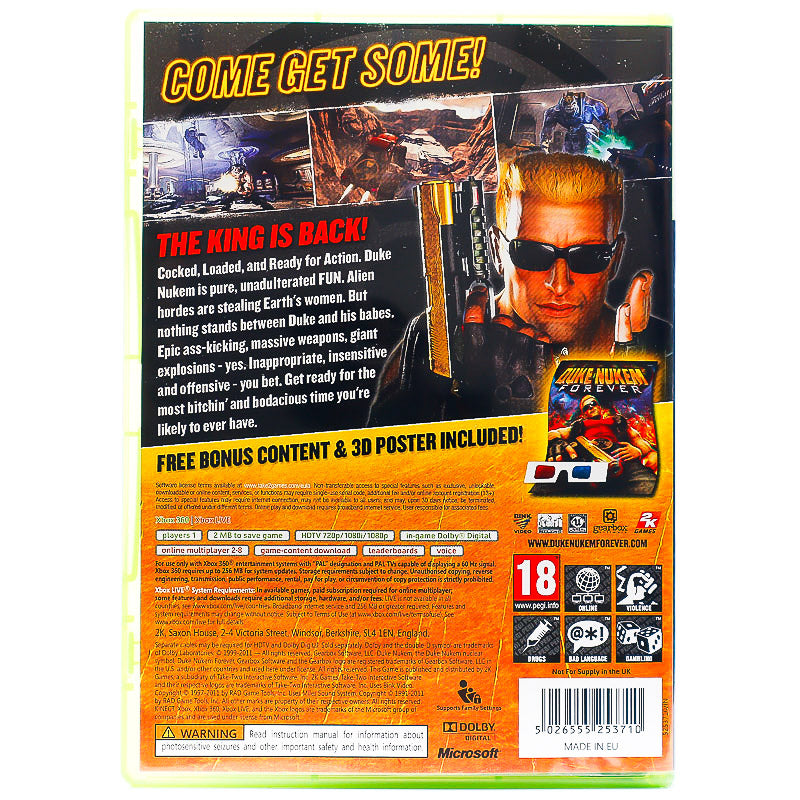Duke Nukem Forever (Duke's Kick Ass Edition) - Xbox 360 spill - Retrospillkongen