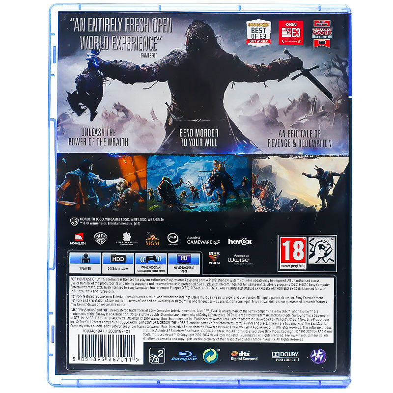 Middle-earth: Shadow of Mordor - PS4 spill - Retrospillkongen