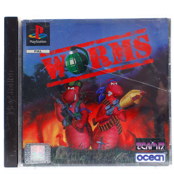 Worms  - PS1 spill - Retrospillkongen