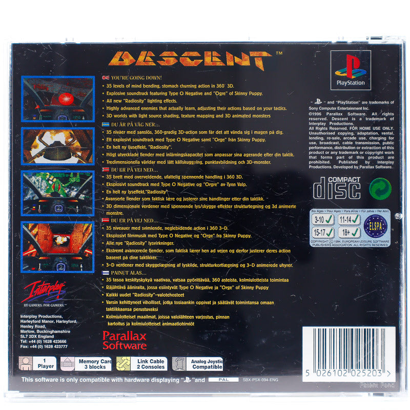 Descent - PS1 spill - Retrospillkongen