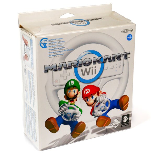 Mario Kart Wii Med Ratt - Wii spill (I eske) - Retrospillkongen