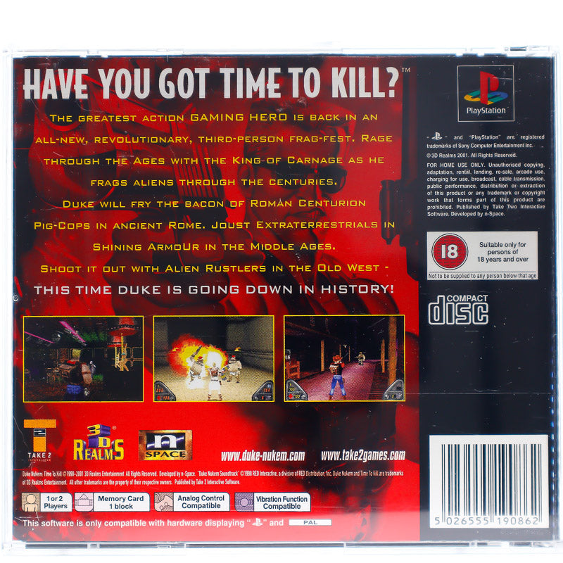 Duke Nukem: Time to Kill - PS1 spill - Retrospillkongen