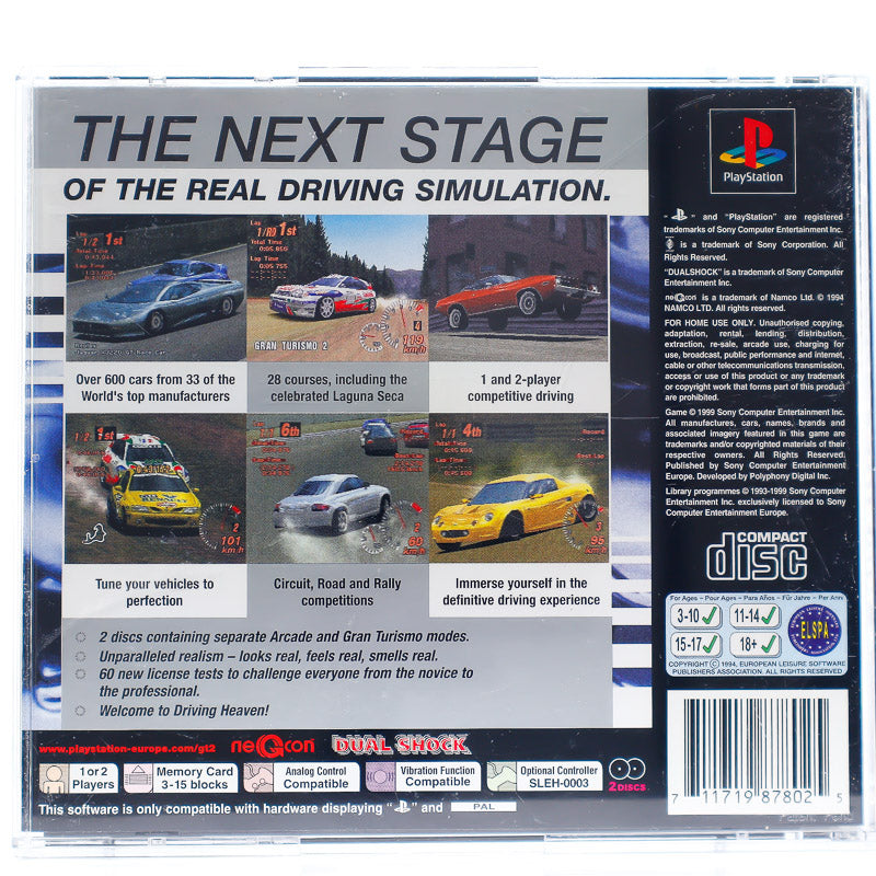 Gran Turismo 2: The Real Driving Simulator - PS1 spill - Retrospillkongen