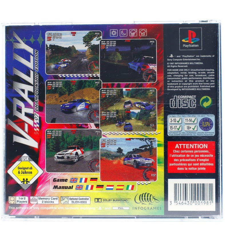 V-Rally: 97 Championship Edition  - PS1 spill - Retrospillkongen