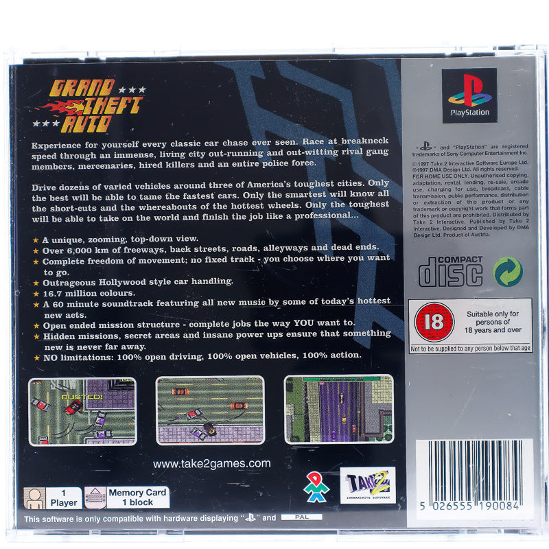 Grand Theft Auto - PS1 spill - Retrospillkongen