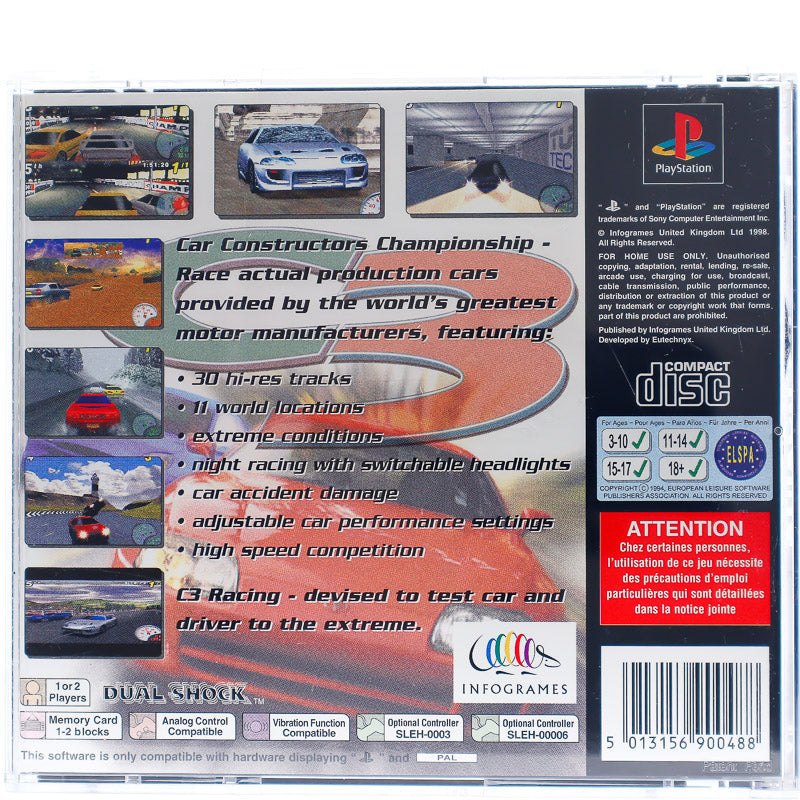 C3 Racing: Car Constructors Championship - PS1 spill - Retrospillkongen