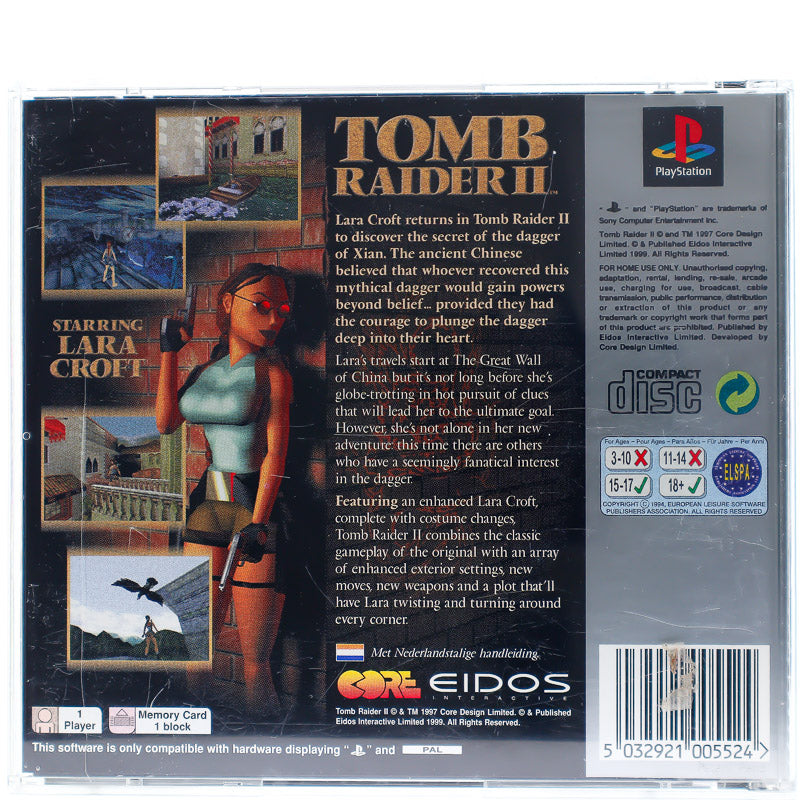 Tomb Raider II: Starring Lara Croft - PS1 spill - Retrospillkongen