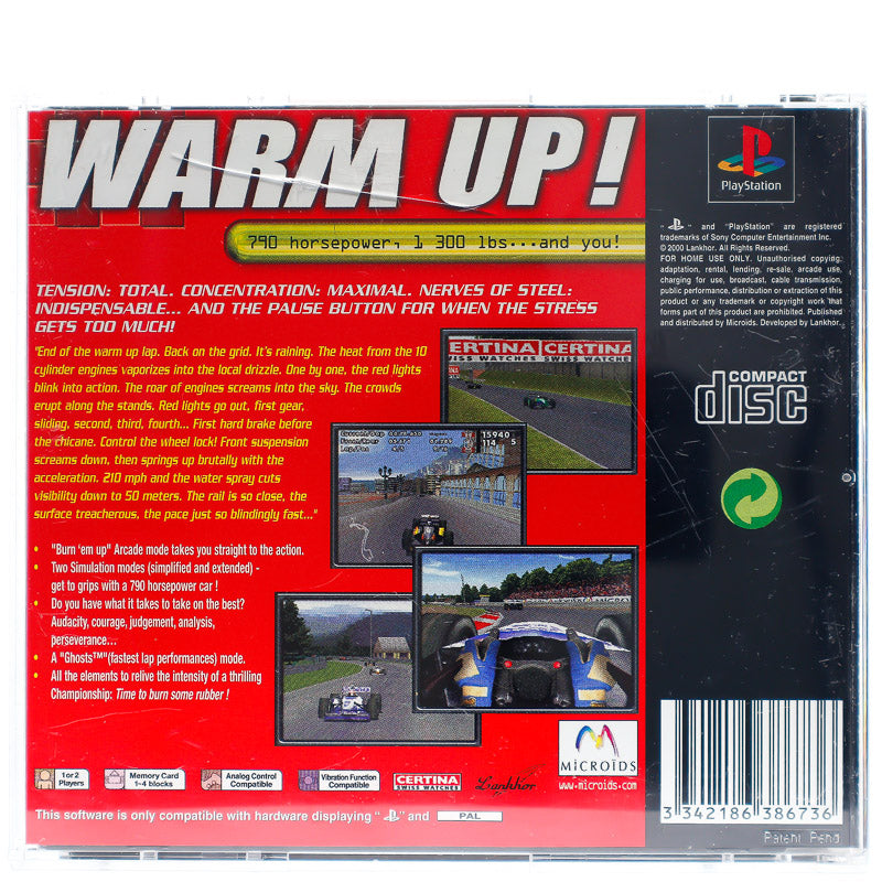 Warm UP! - PS1 spill - Retrospillkongen