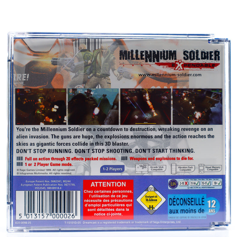 Millennium Soldier: Expendable - Dreamcast spill - Retrospillkongen