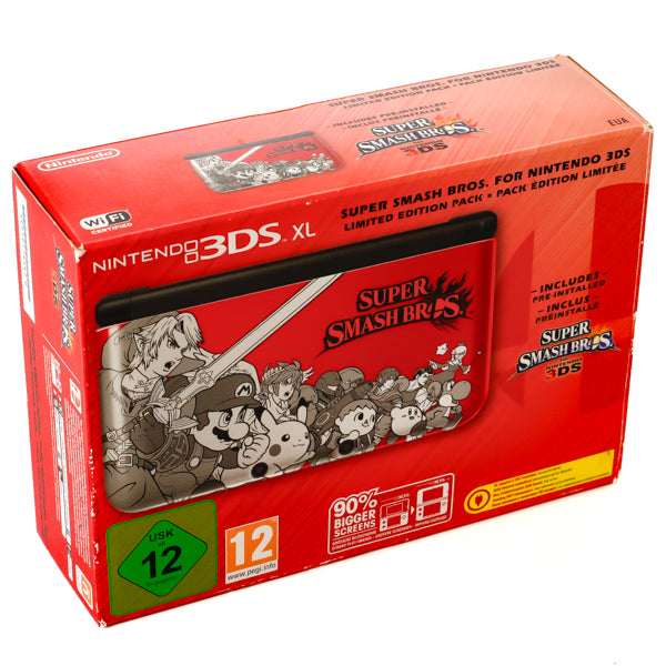 Nintendo 3DS XL - Super Smash Bros Limited Edition Håndholdt Konsoll i Eske - Retrospillkongen