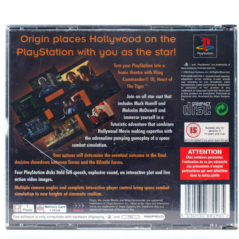A game Wing Commander III - Heart of the Tiger - PlayStation | PAL | PS1 A game Wing Commander III - Heart of the Tiger - PlayStation | PAL | PS1