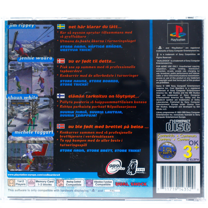 Cool Boarders 4 - PS1 spill - Retrospillkongen