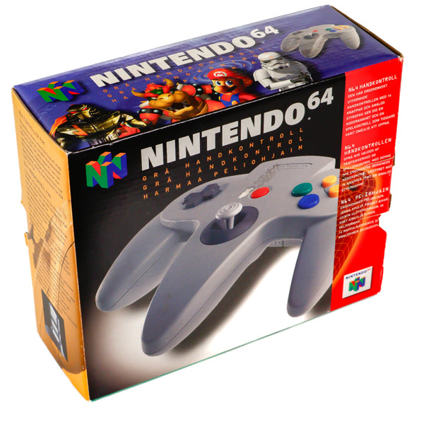 Original Grå Kontroller for Nintendo 64 i Ekse - N64 - Retrospillkongen