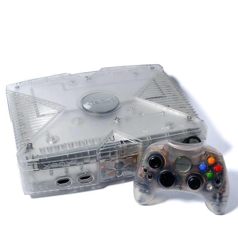 Microsoft XBox Crystal Edition Konsoll Pakke | Retrospillkongen