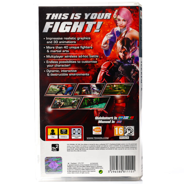 Tekken 6 platinum Sony PSP Playstation Portable PAL FR Tekken 6 platinum Sony PSP Playstation Portable PAL FR