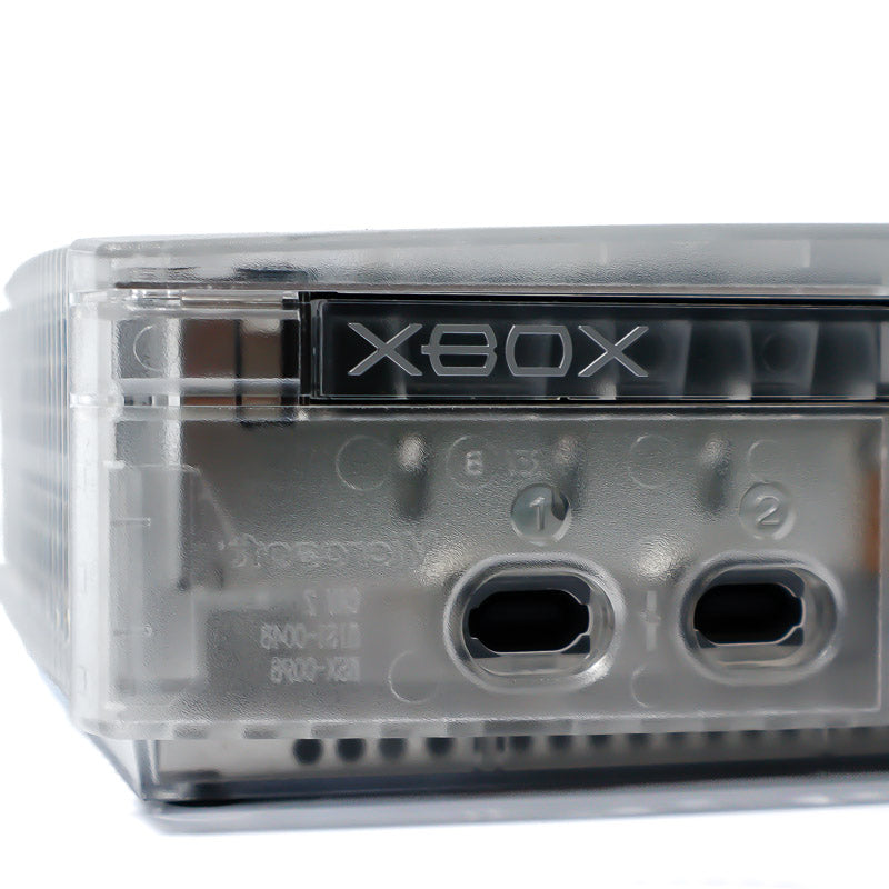 Xbox Original 1. Generasjon - Limited Edition Crystal Pack med 2 Originale Kontrollere - Retrospillkongen