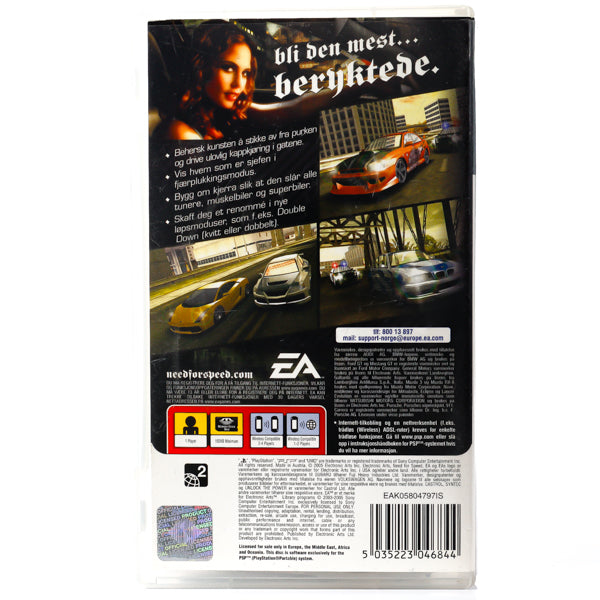 Need for Speed: Most Wanted 5-1-0 - PSP spill - Retrospillkongen