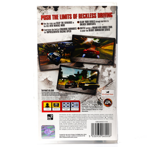 Burnout: Dominator - PSP spill - Retrospillkongen