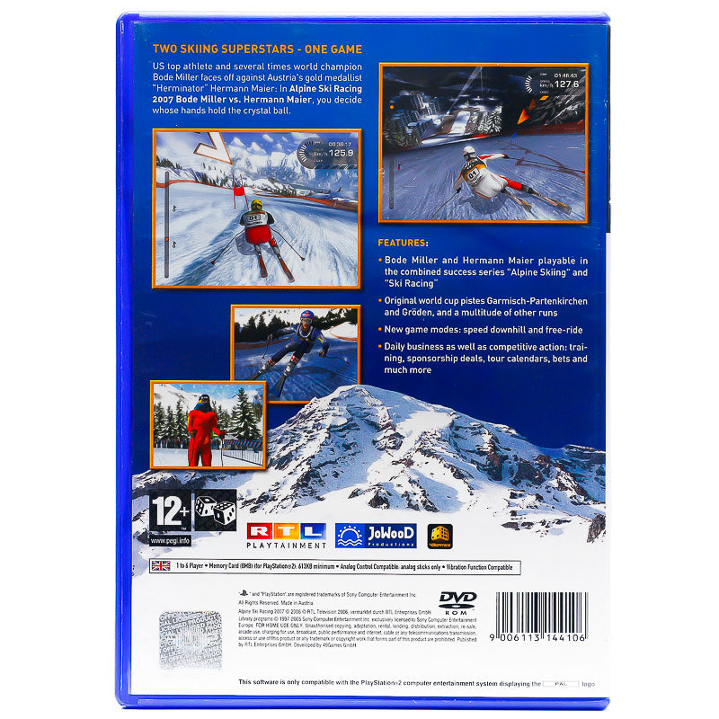 Alpine Ski Racing 2007: Bode Miller vs. Hermann Maier - PS2 spill - Retrospillkongen