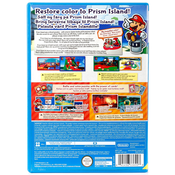 Paper Mario: Color Splash - Wii U spill