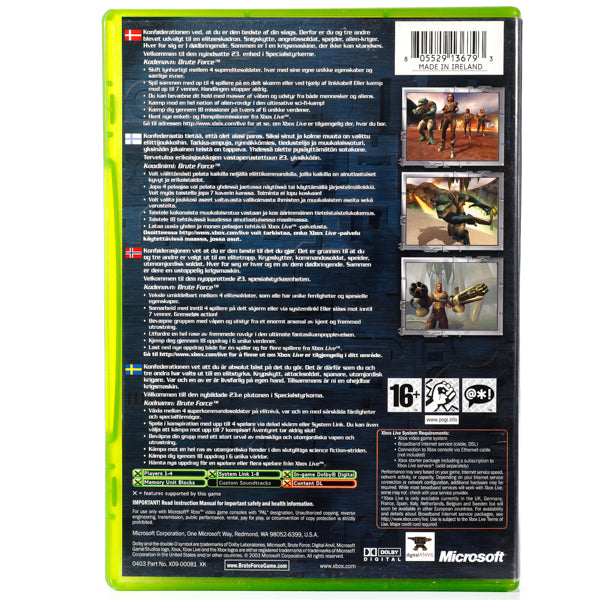 Brute Force - Xbox spill - Retrospillkongen