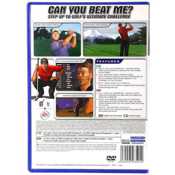 Tiger Woods PGA Tour 2004 - PS2 spill - Retrospillkongen