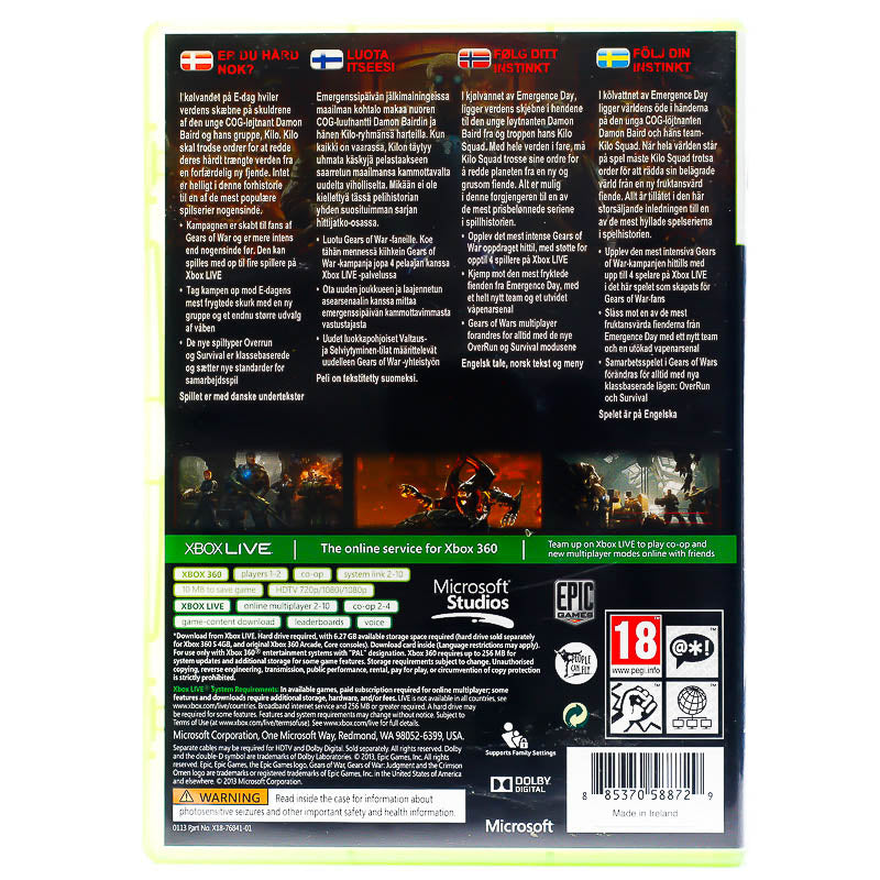 Gears of War: Judgment - Xbox 360 spill - Retrospillkongen